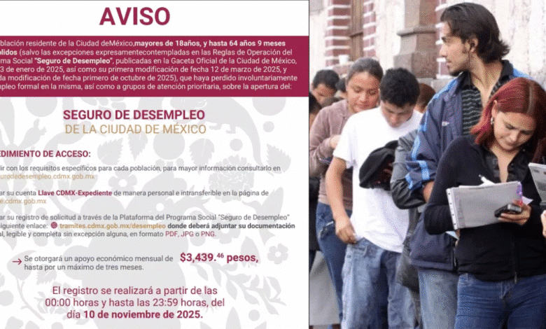 ¡Solo hoy! Abren registro para el Seguro de Desempleo en CDMX; así puedes solicitar $3,439 pesos (Foto Metro noticias)