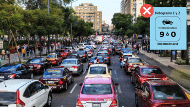 Autos con engomado azul y placas 9 y 0 no circulan este viernes en el Valle de México