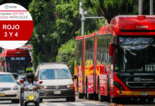Miércoles en casa El Hoy No Circula restringe autos con engomado rojo y placas terminadas en 3 y 4