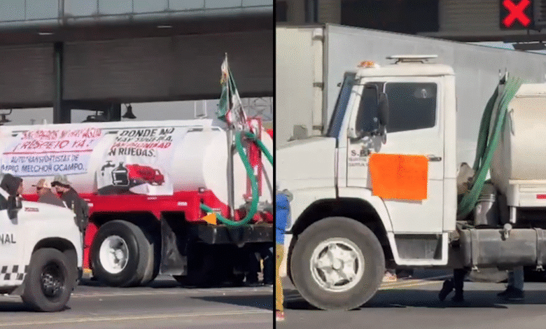 La mañana de este lunes 27 de octubre de 2025, "piperos" implementaron un bloqueo parcial en la autopista México-Querétaro, a la altura de Tepotzotlán, Estado de México, desatando un severo caos vehicular.