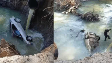 Tragedia en Cuautitlán Izcalli Conductor muere tras caer su vehículo al río Cuautitlán (Foto Redes Sociales)