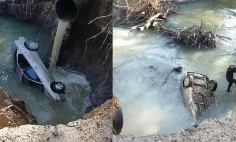 Tragedia en Cuautitlán Izcalli Conductor muere tras caer su vehículo al río Cuautitlán (Foto Redes Sociales)