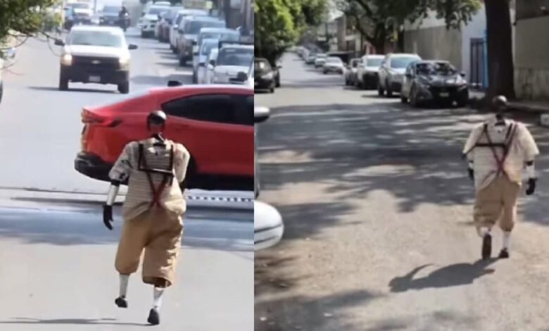 ¿Quién construyo el robot vestido del Chavo del 8? Muy querido en Ciudad Victoria (Foto de internet)