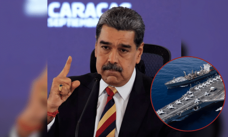 En un mitin en las afueras del palacio de Miraflores, el presidente venezolano Nicolás Maduro exhortó a Donald Trump a no involucrarse en lo que calificó como una “guerra interminable”, refiriéndose a intervenciones militares anteriores como las de Libia o Afganistán.